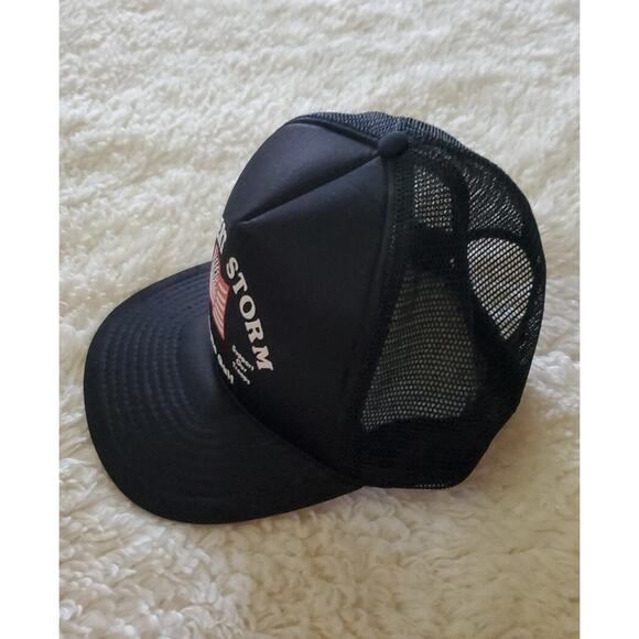 Vintage Desert Storm Trucker Cap Adjustable Strap Black Support Our President - Picture 3 of 7